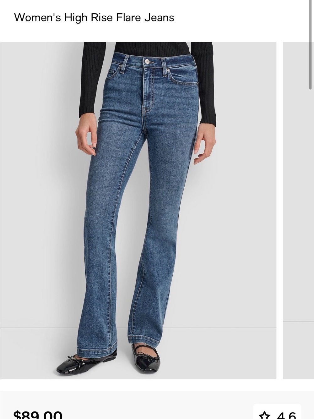 DKNY Dark Blue Flare Jeans